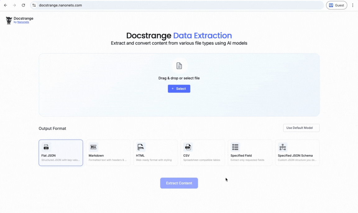 DocStrange Demo